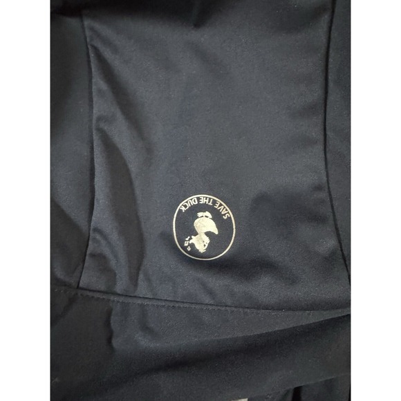 Save The Duck USA FEBA HOODED JACKET Navy Blue/Light Grey‎ Large Euc W/ Bag - Picture 2 of 13